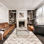 Dark Gray And Brown Living Room