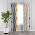 Mid Century Modern Living Room Curtains
