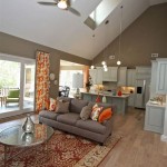 Vaulted Ceiling Lighting Living Room
